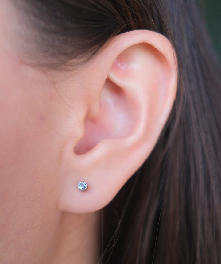 Diamond Screwback Earrings