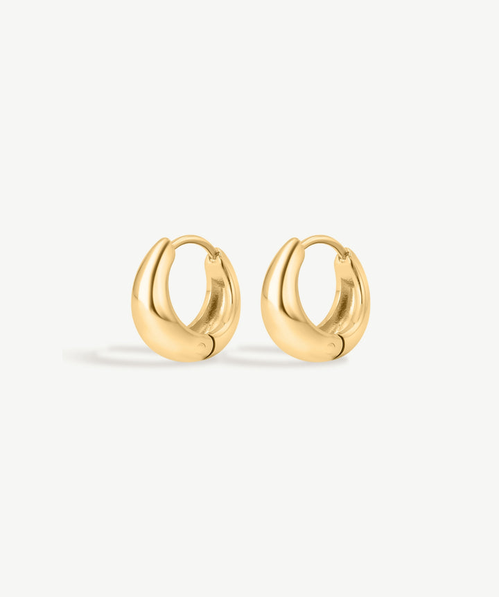 Teardrop Huggie Earrings