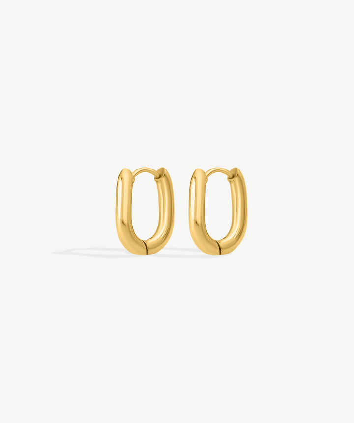 U-Shape Huggie Earrings
