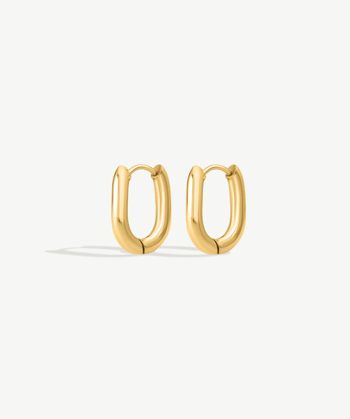 U-Shape Huggie Earrings